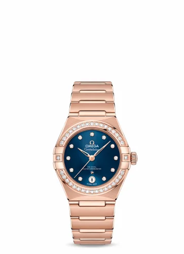Omega Constellation Manhattan 29 Co-Axial Master Chronometer Sedna Gold / Blue / Diamond 131.55.29.20.53.001 (13155292053001)